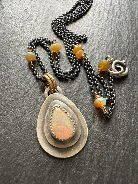 Ethiopian Opal Necklace