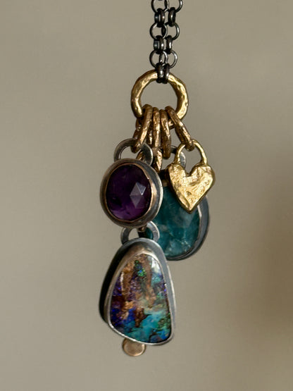 Charm Gemstone Necklace