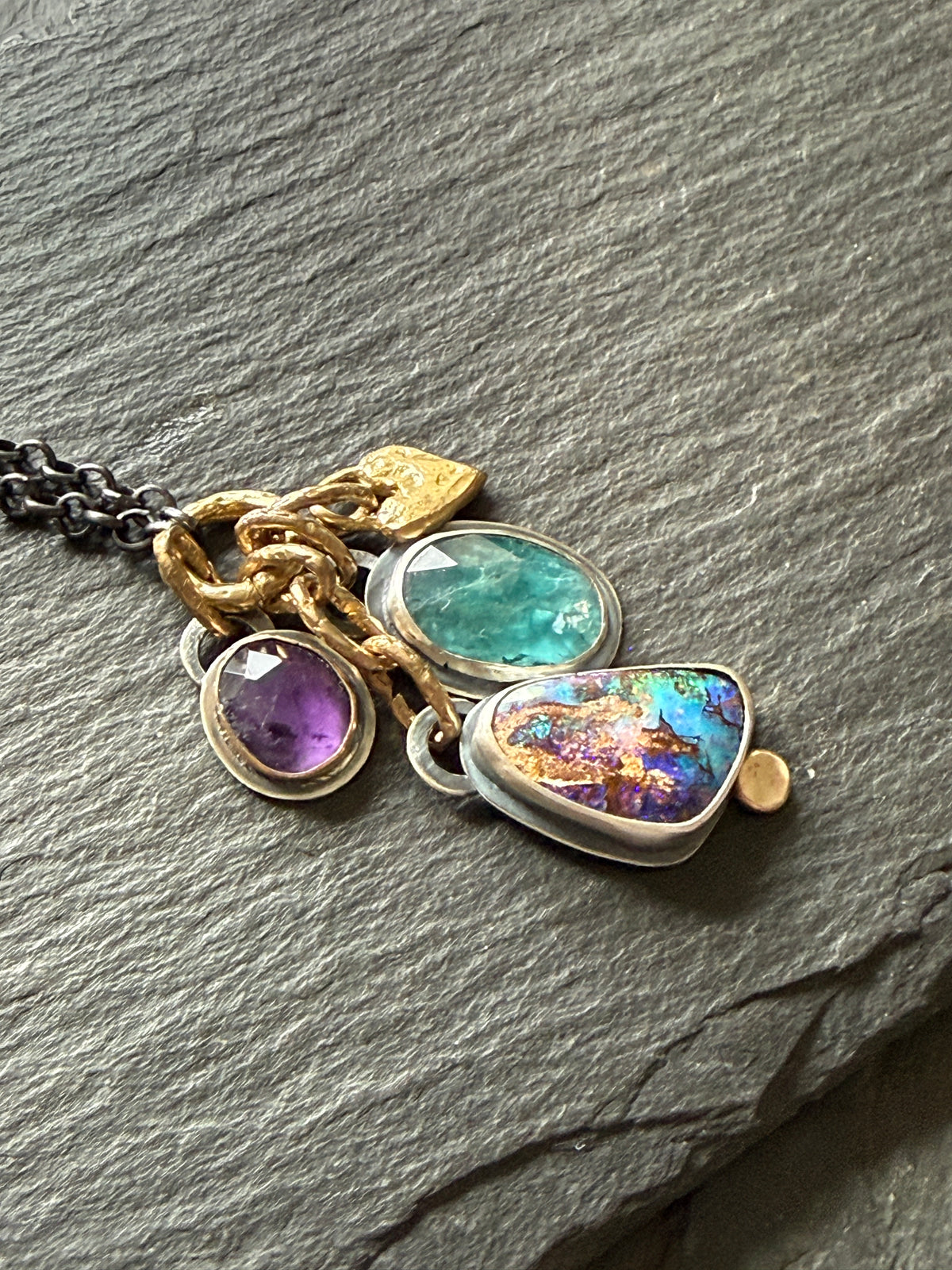 Charm Gemstone Necklace