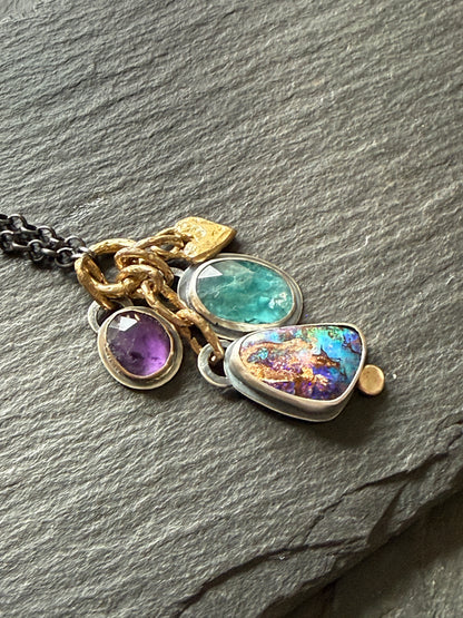 Charm Gemstone Necklace