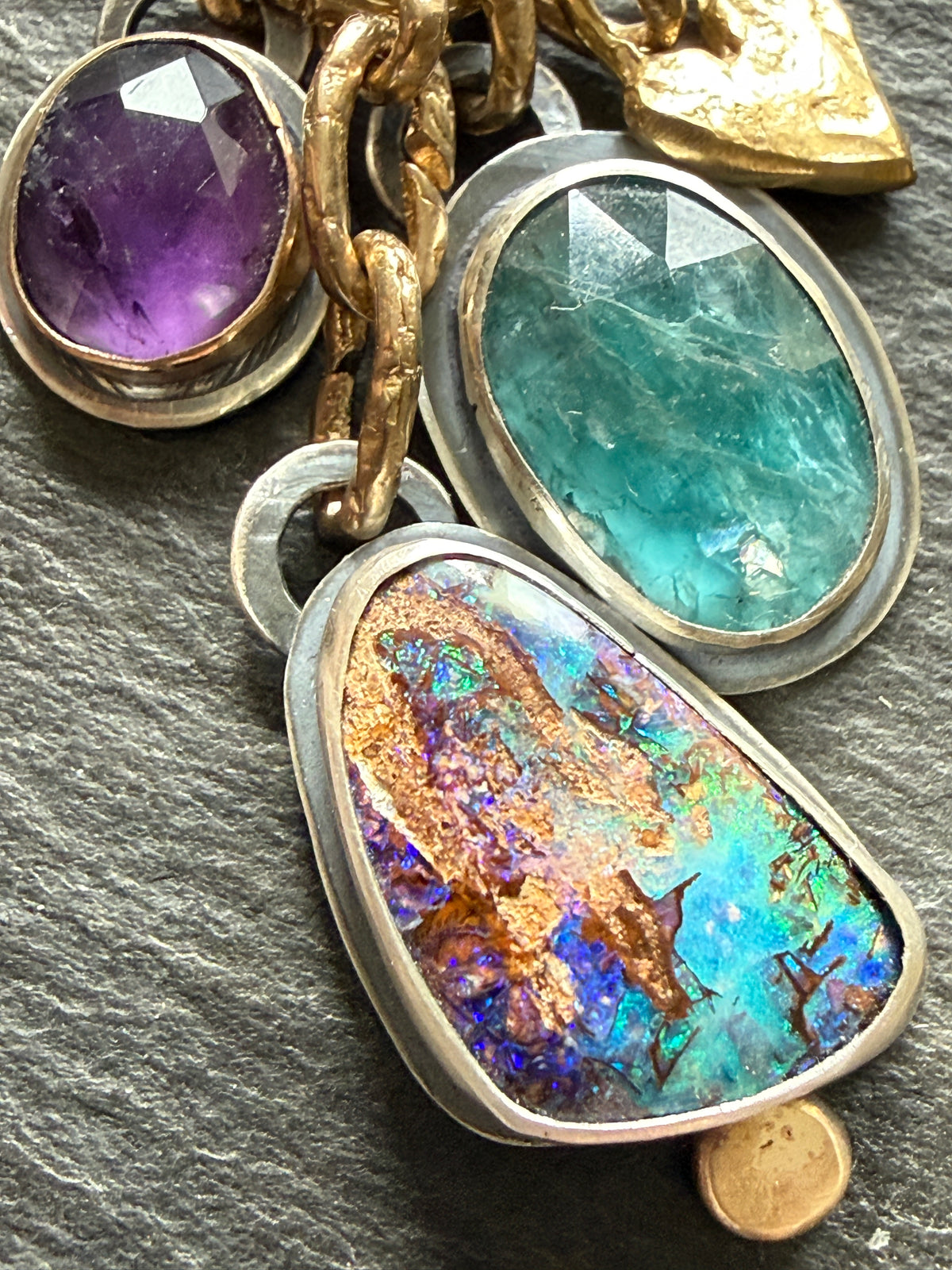 Charm Gemstone Necklace