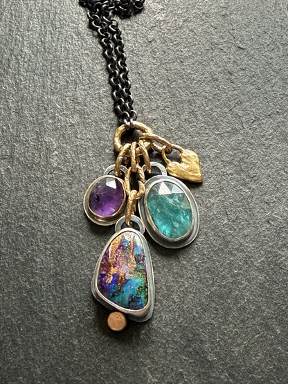 Charm Gemstone Necklace