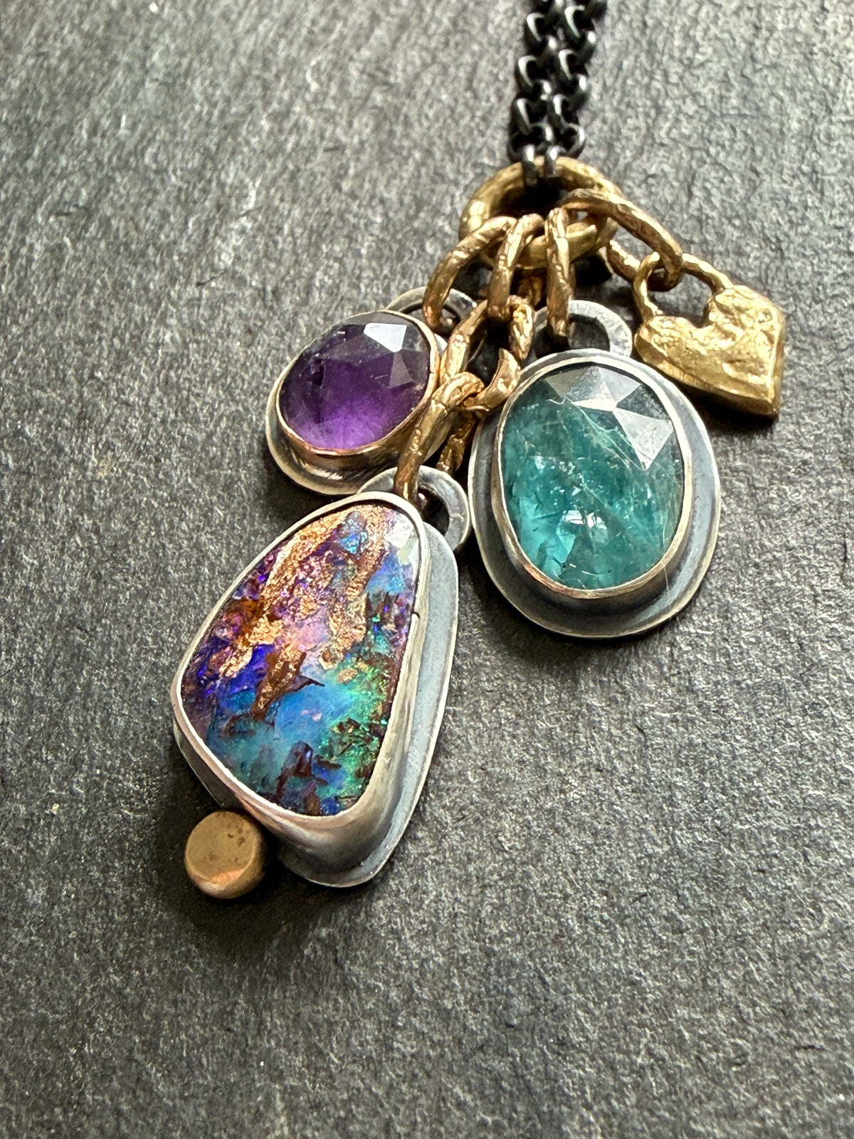 Charm Gemstone Necklace