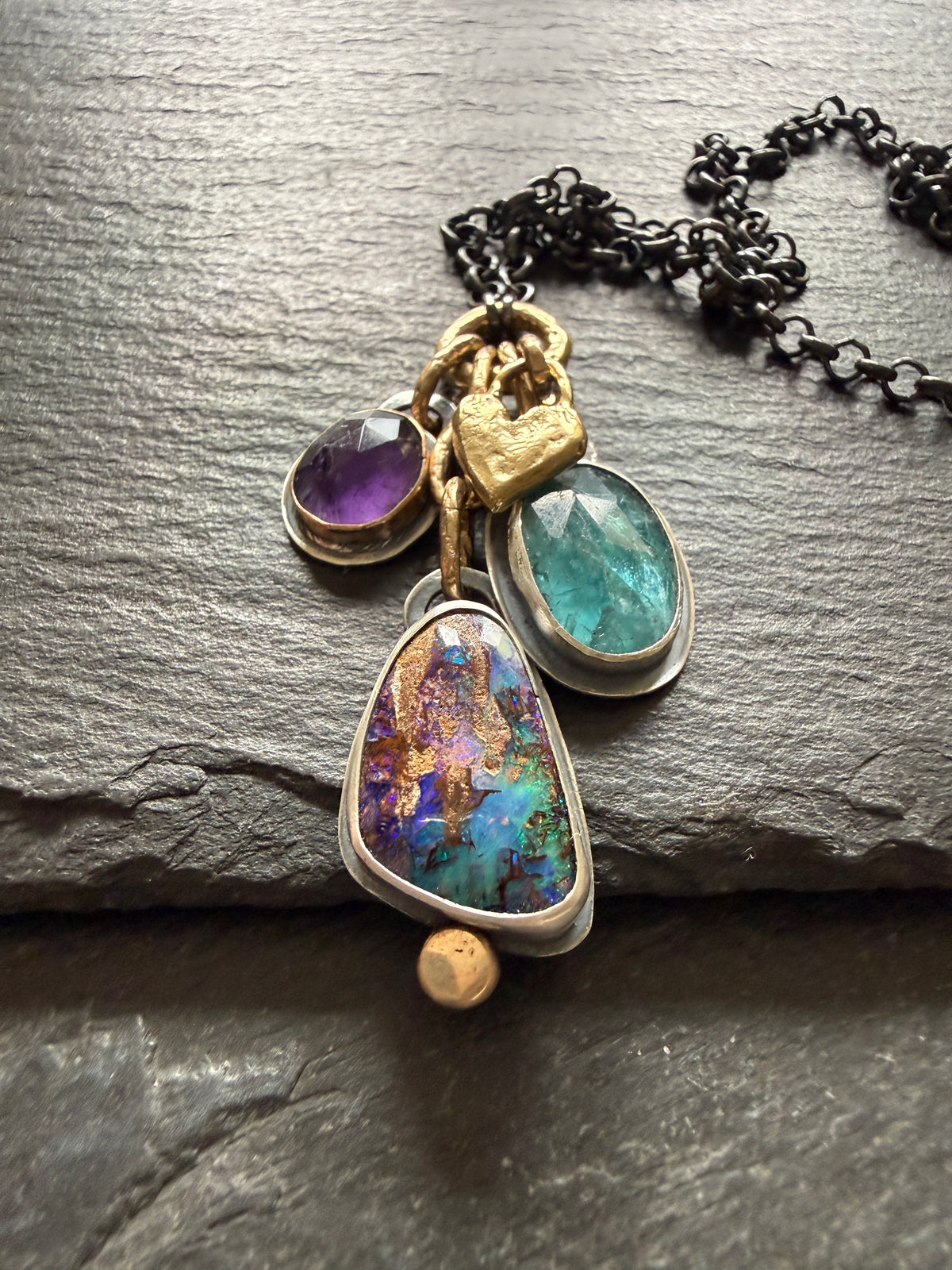 Charm Gemstone Necklace