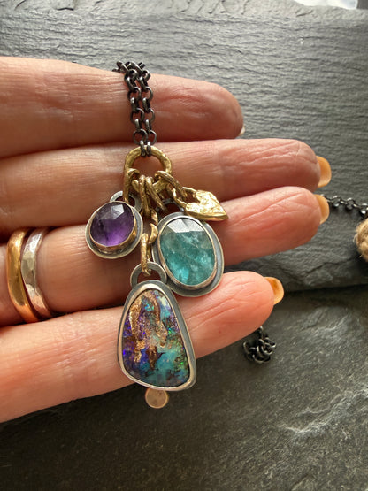 Charm Gemstone Necklace