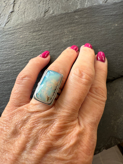 Boulder Opal Ring US 5