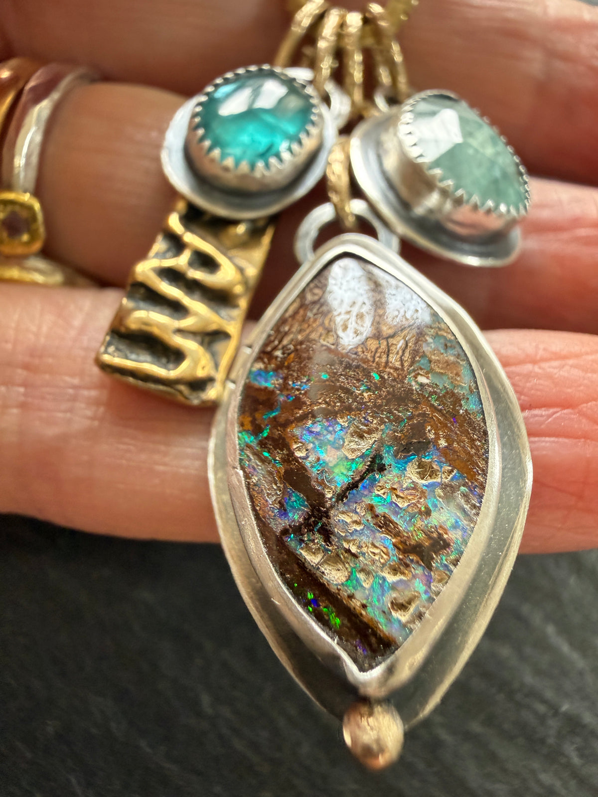 Blue Charm Necklace