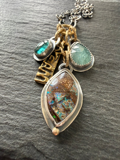Blue Charm Necklace