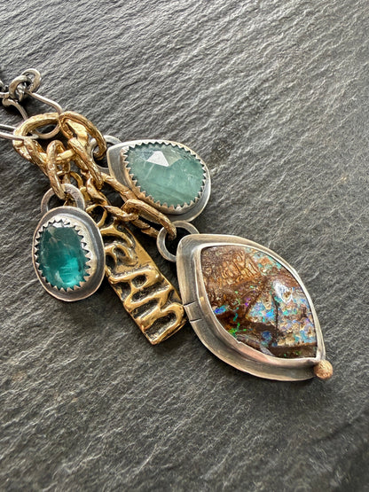 Blue Charm Necklace