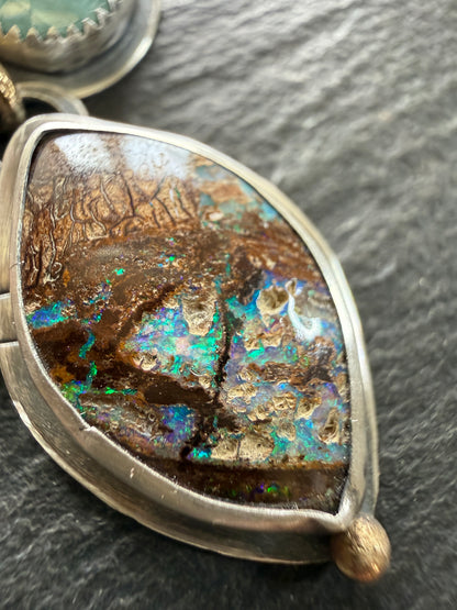 Blue Charm Necklace