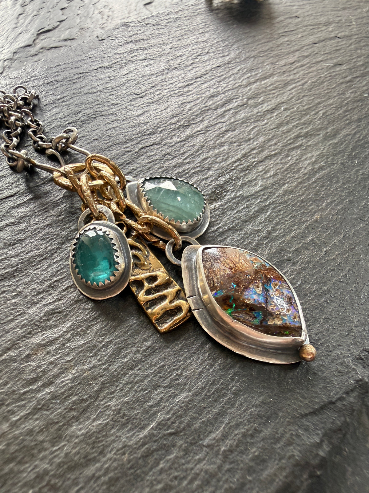 Blue Charm Necklace