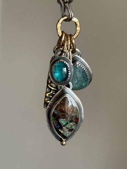 Blue Charm Necklace