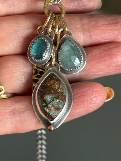 Blue Charm Necklace