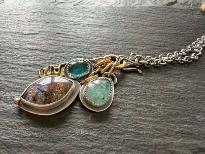 Blue Charm Necklace