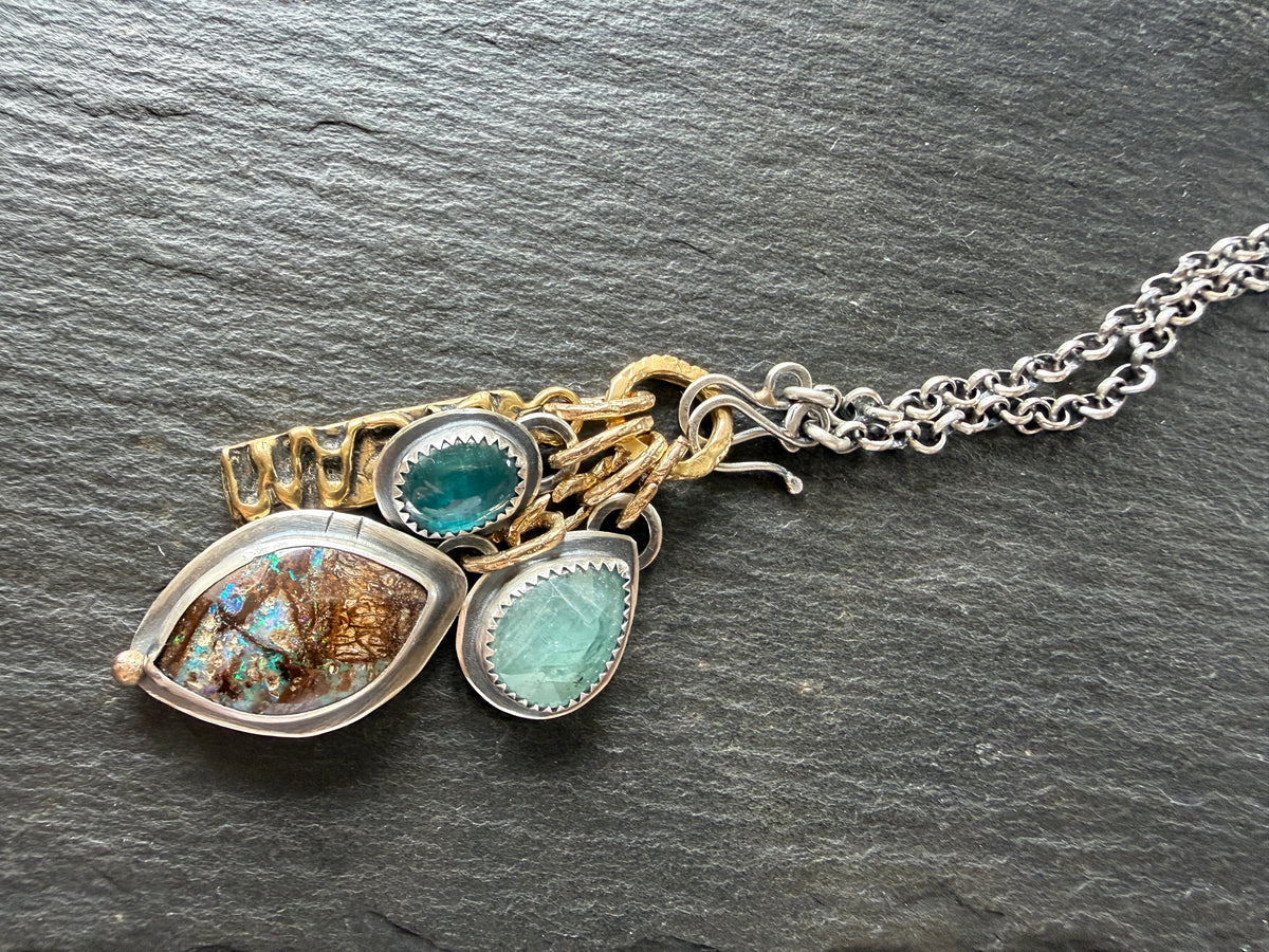 Blue Charm Necklace