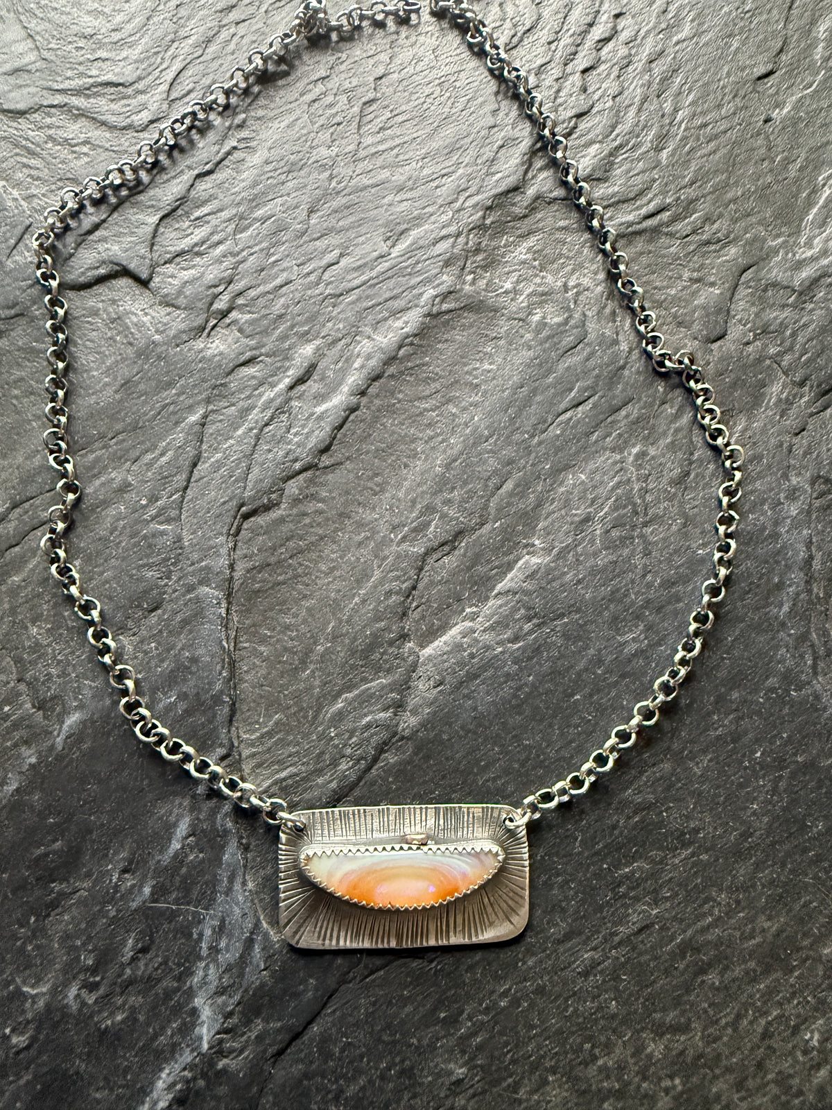 Peaches and cream Pendant Necklace
