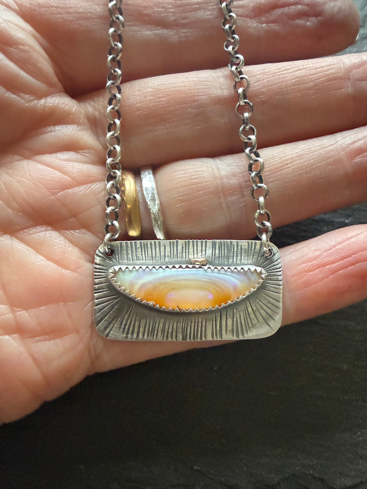 Peaches and cream Pendant Necklace