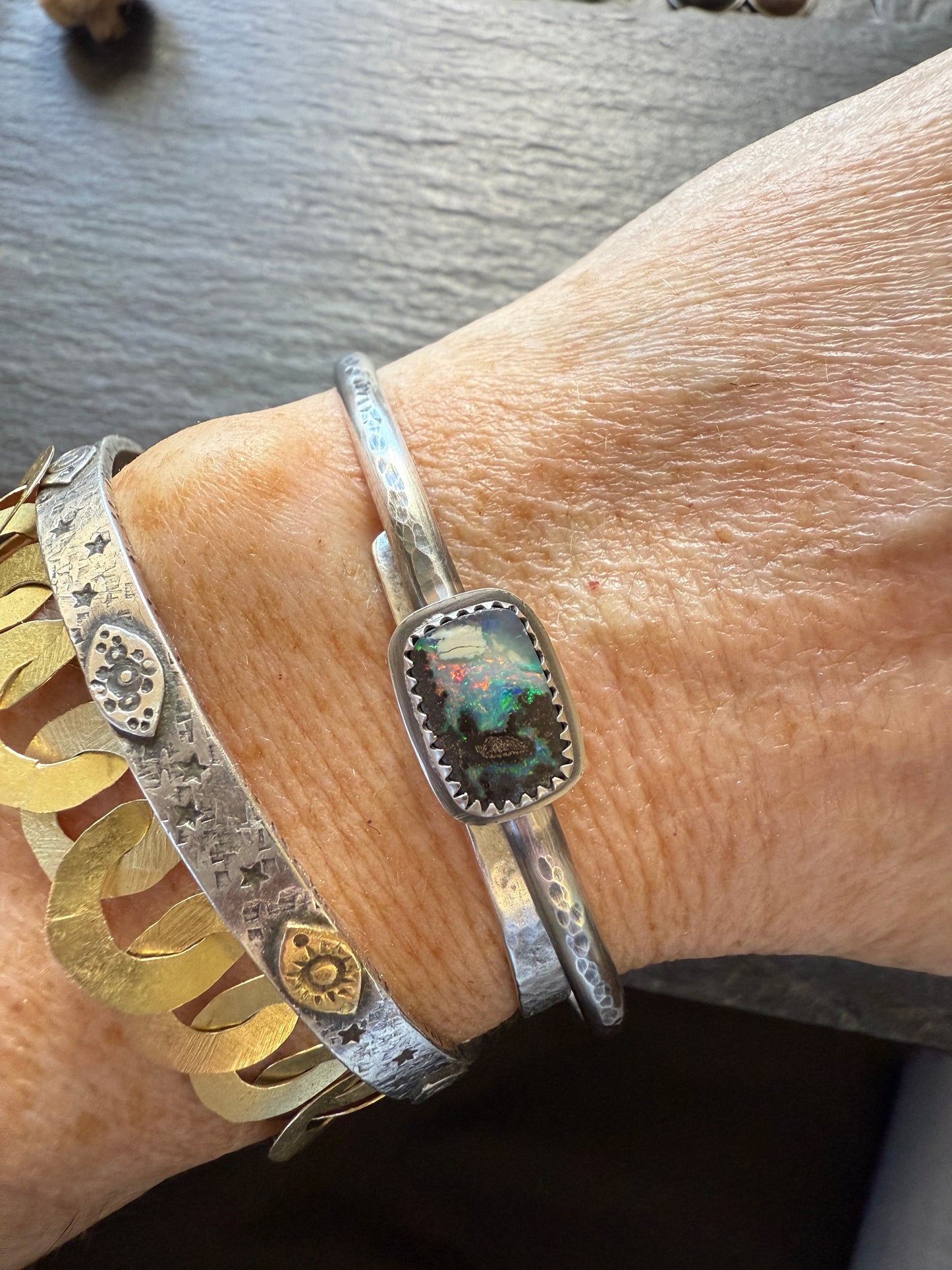 Boulder Opal Bangle