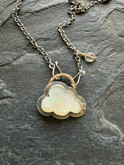 MOP Cloud Pendant Necklace