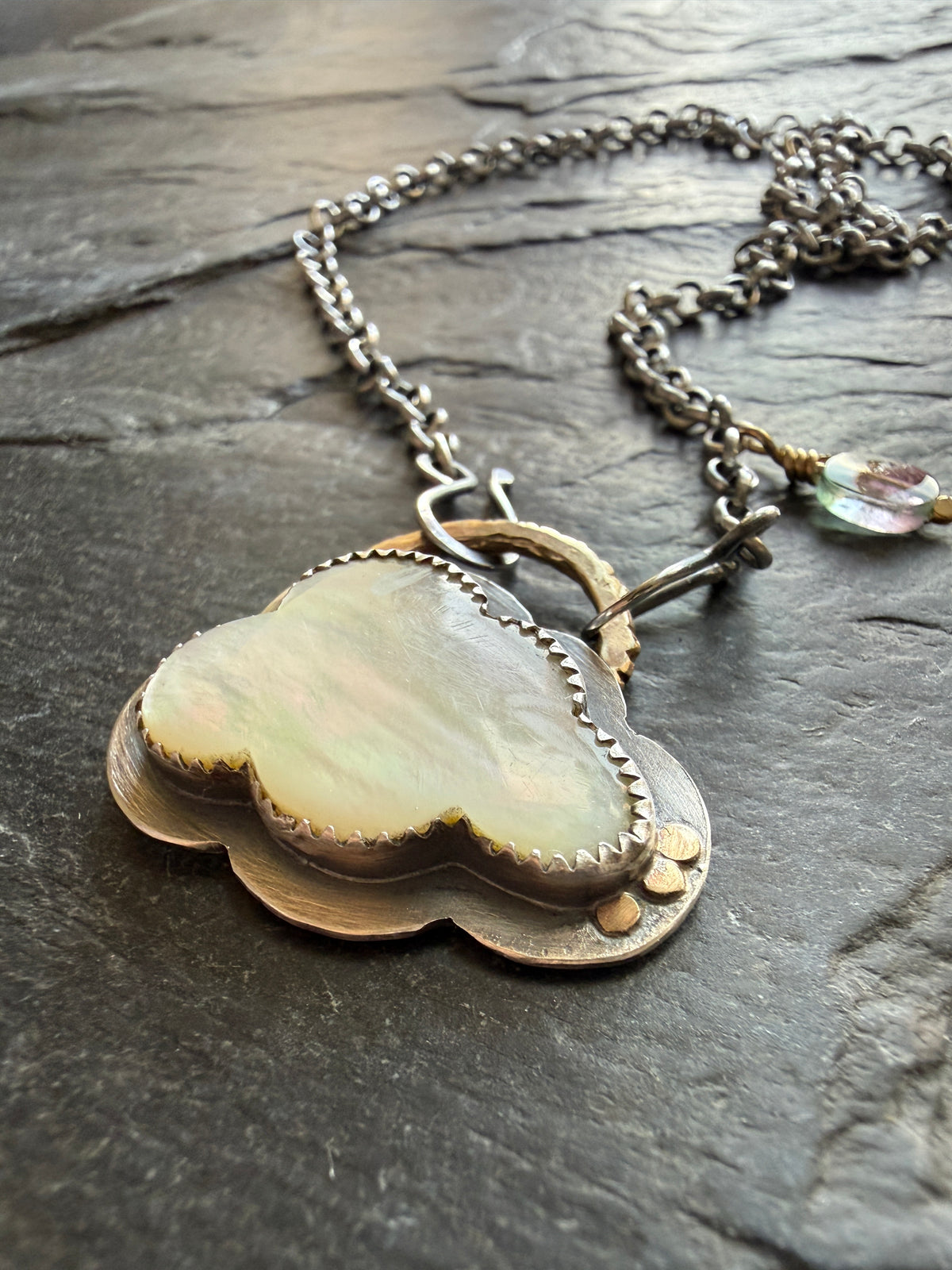 MOP Cloud Pendant Necklace