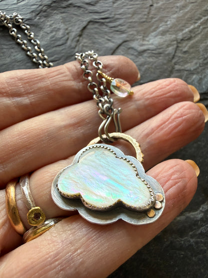 MOP Cloud Pendant Necklace