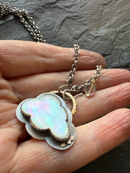 MOP Cloud Pendant Necklace