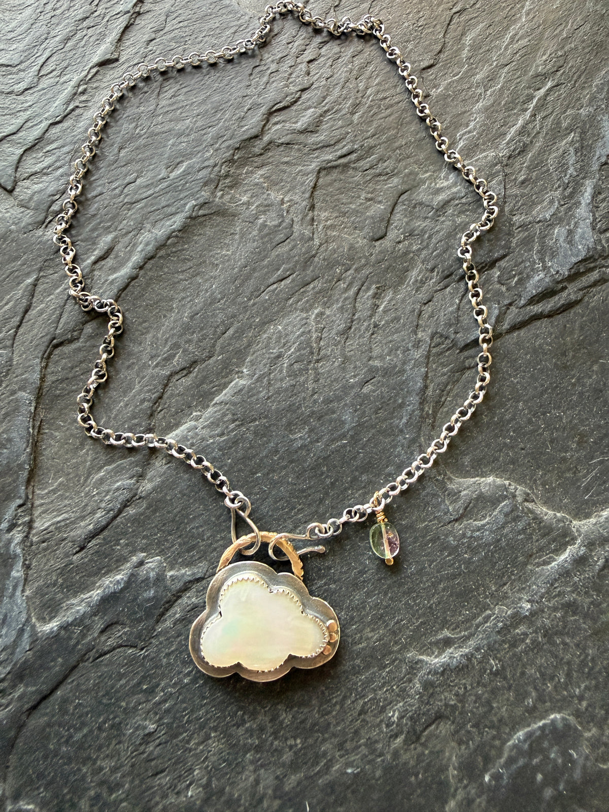 MOP Cloud Pendant Necklace