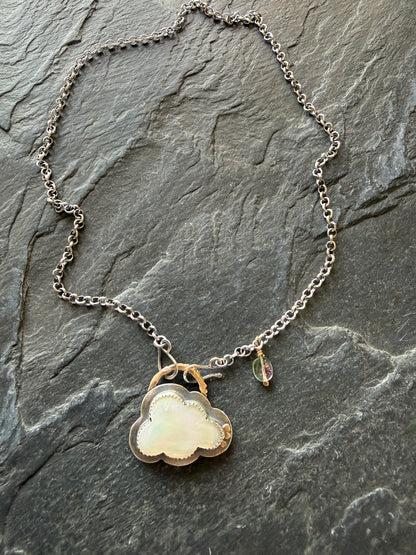 MOP Cloud Pendant Necklace