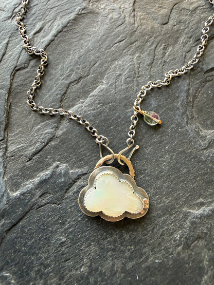 MOP Cloud Pendant Necklace