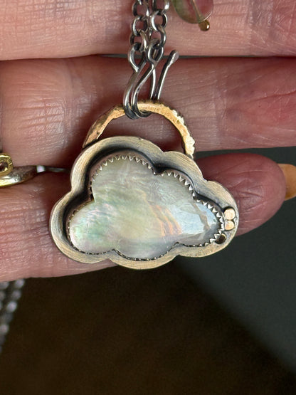 MOP Cloud Pendant Necklace