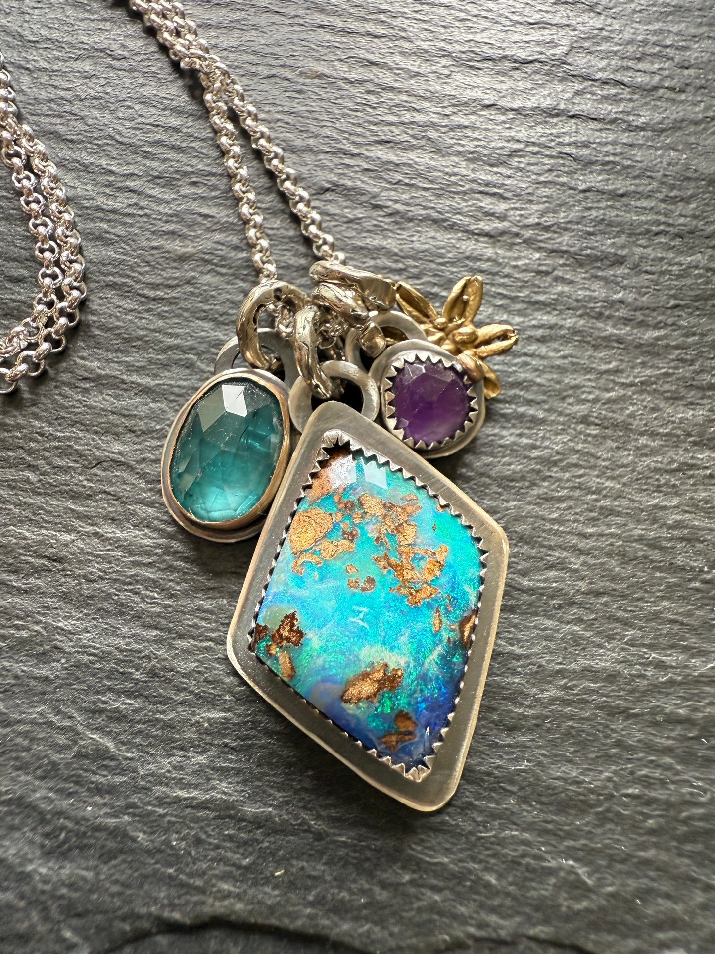 Multi Charm Pendant Necklace