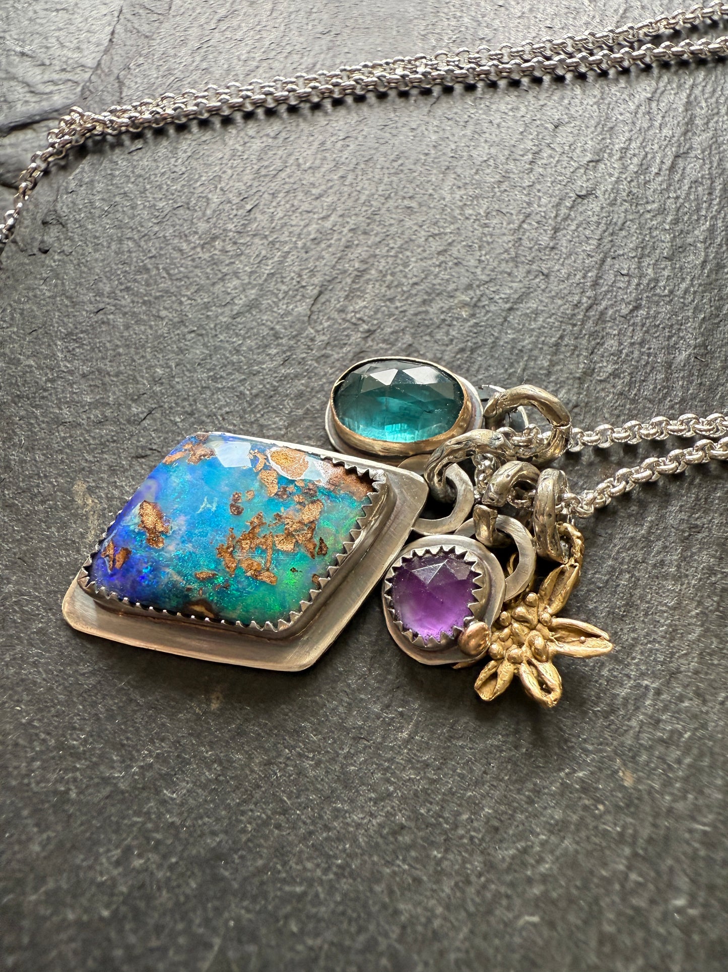Multi Charm Pendant Necklace