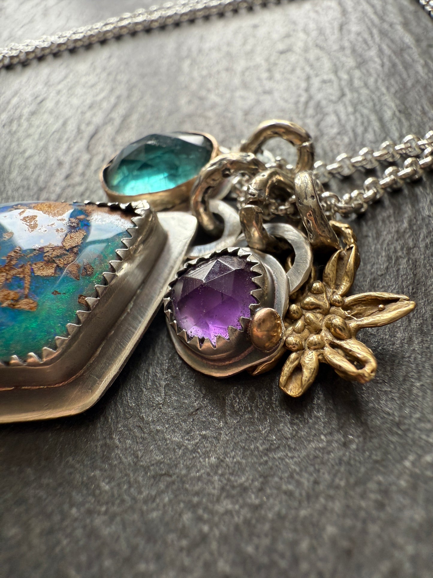 Multi Charm Pendant Necklace