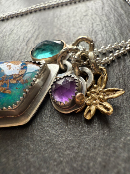 Multi Charm Pendant Necklace