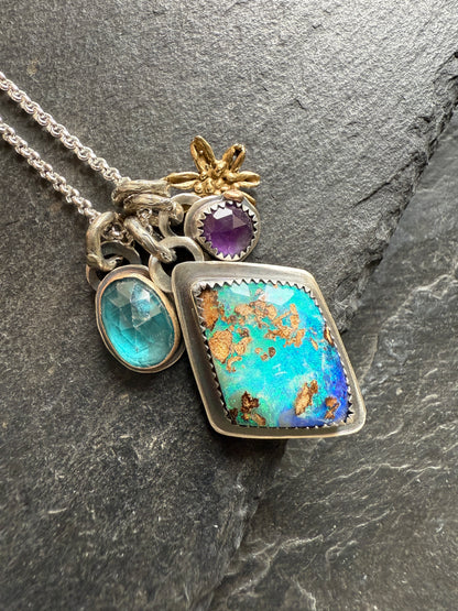 Multi Charm Pendant Necklace