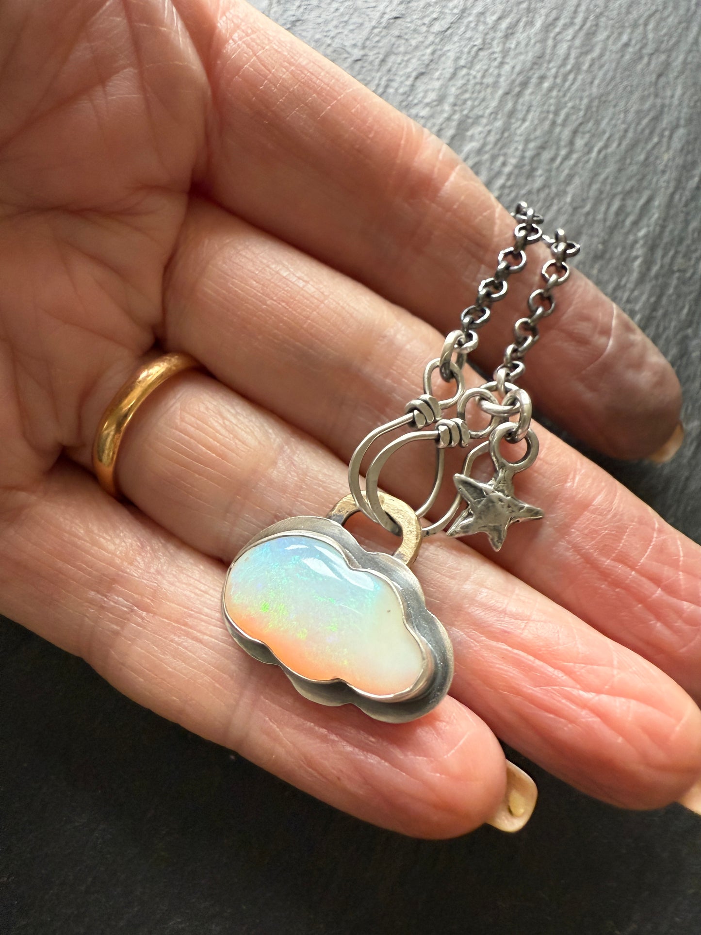 Opal Cloud Necklace