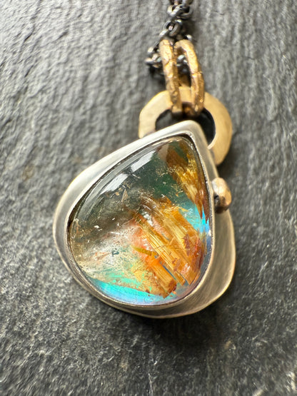 Pear Rutile Quartz Pendant