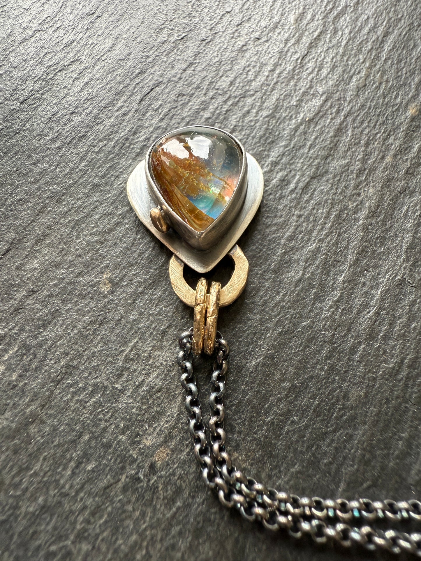 Pear Rutile Quartz Pendant