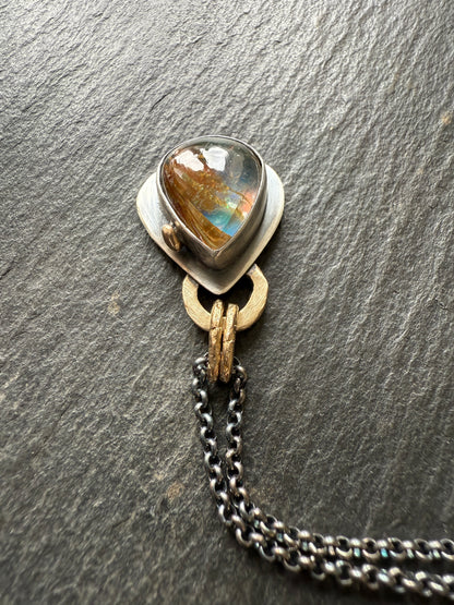 Pear Rutile Quartz Pendant