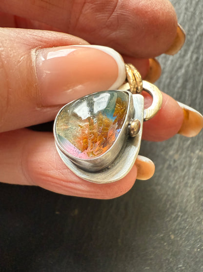 Pear Rutile Quartz Pendant