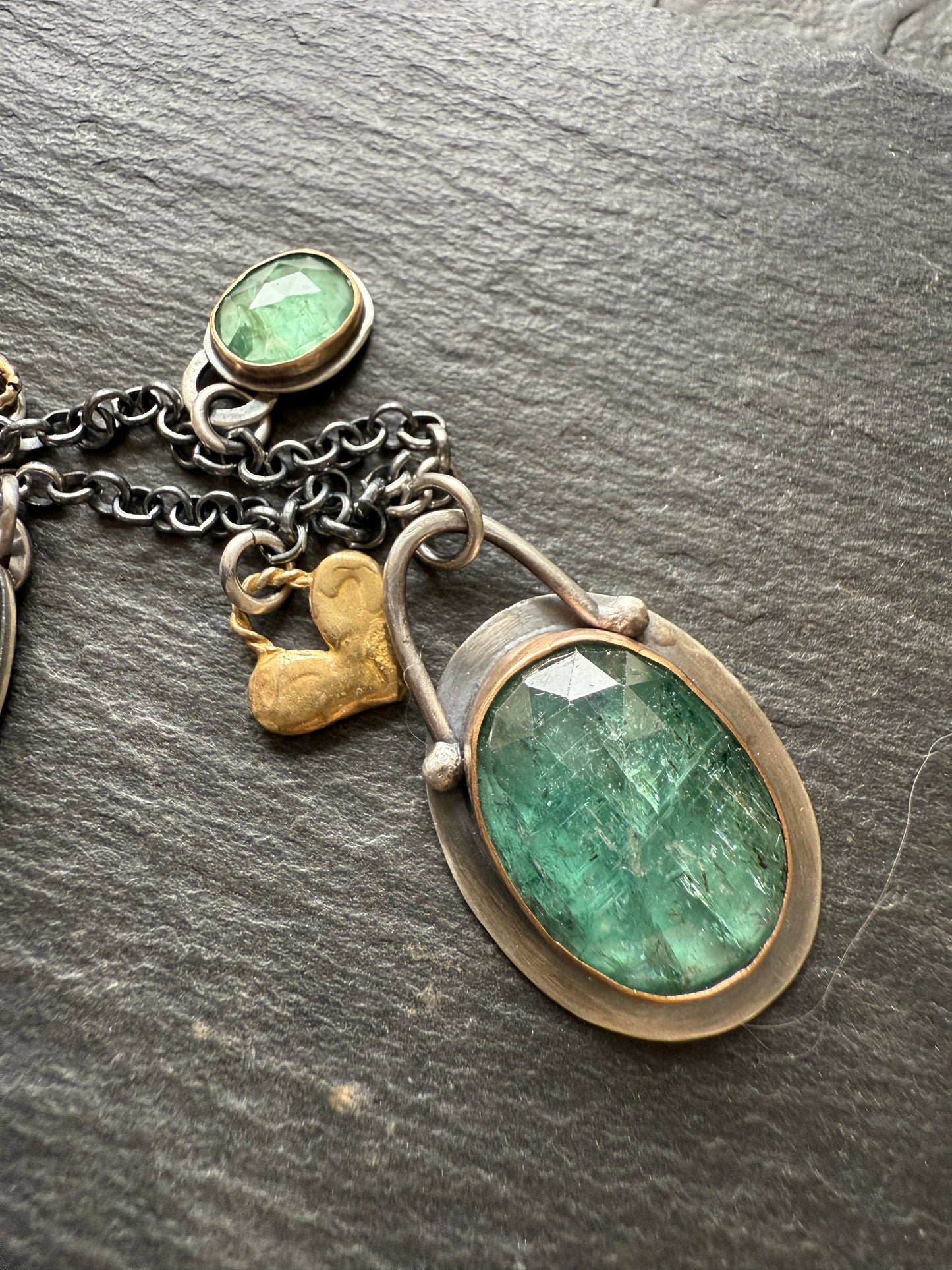 Kyanite Multi Charm Necklace