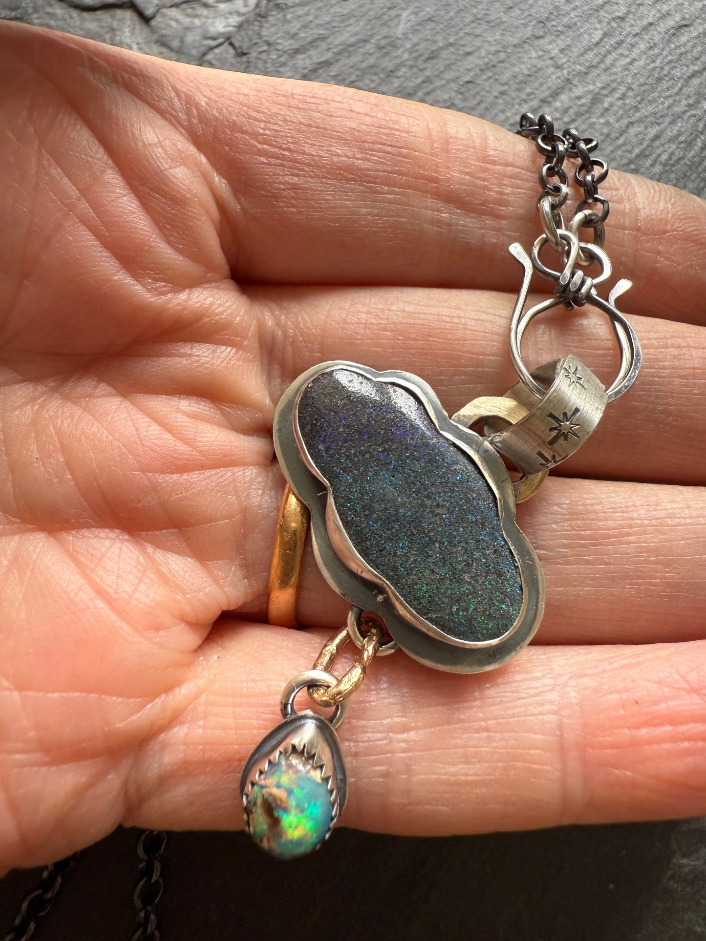 Moody Cloud Pendant Necklace