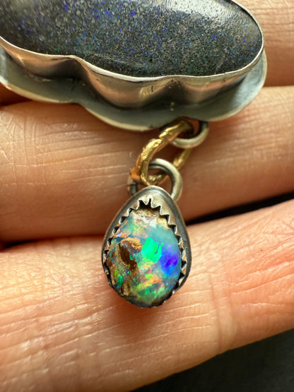 Moody Cloud Pendant Necklace