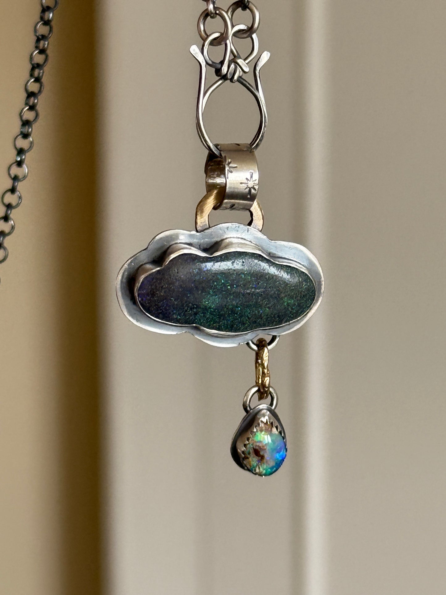 Moody Cloud Pendant Necklace