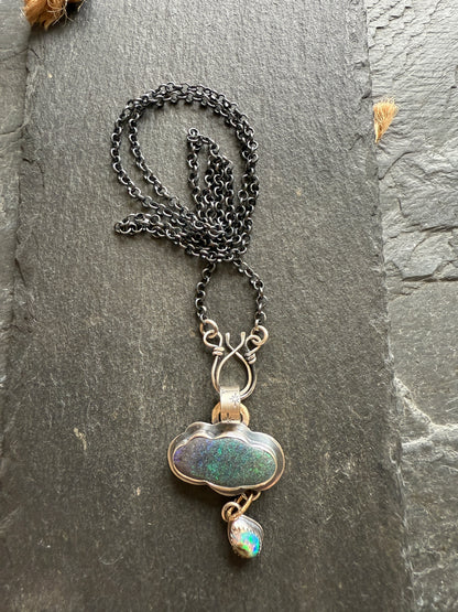 Moody Cloud Pendant Necklace