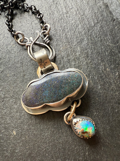 Moody Cloud Pendant Necklace