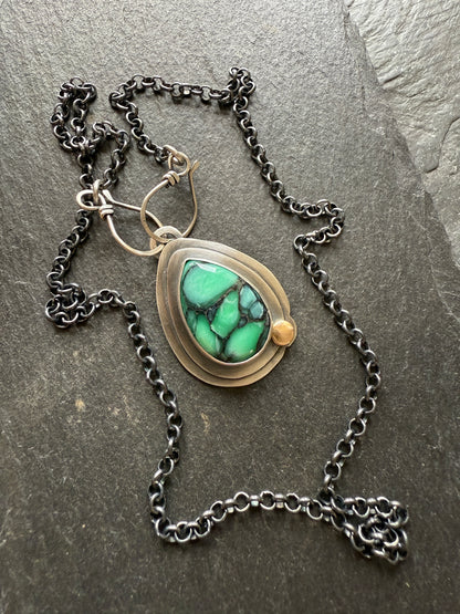 Desert Oasis Variscite Pendant