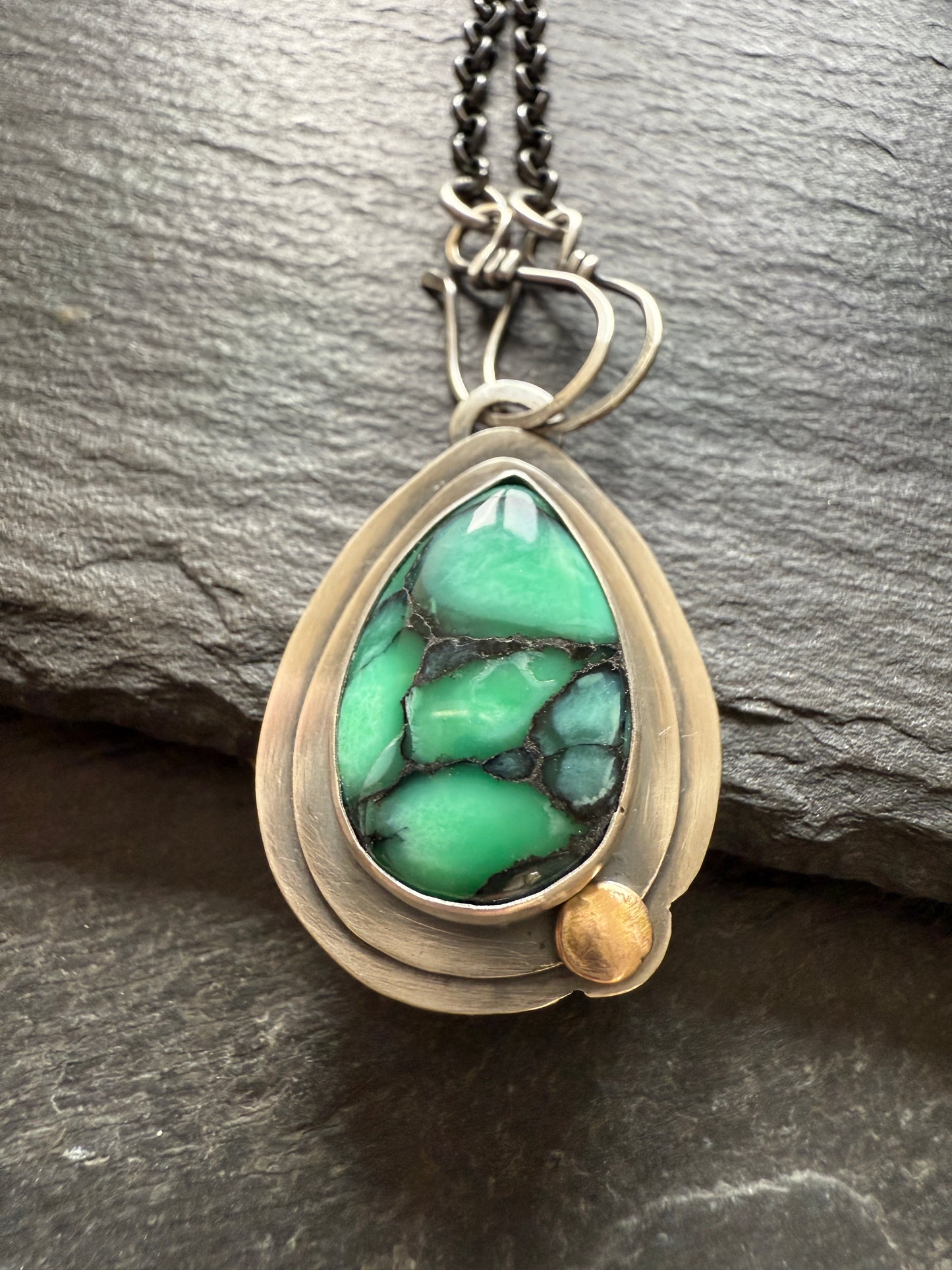 Desert Oasis Variscite Pendant