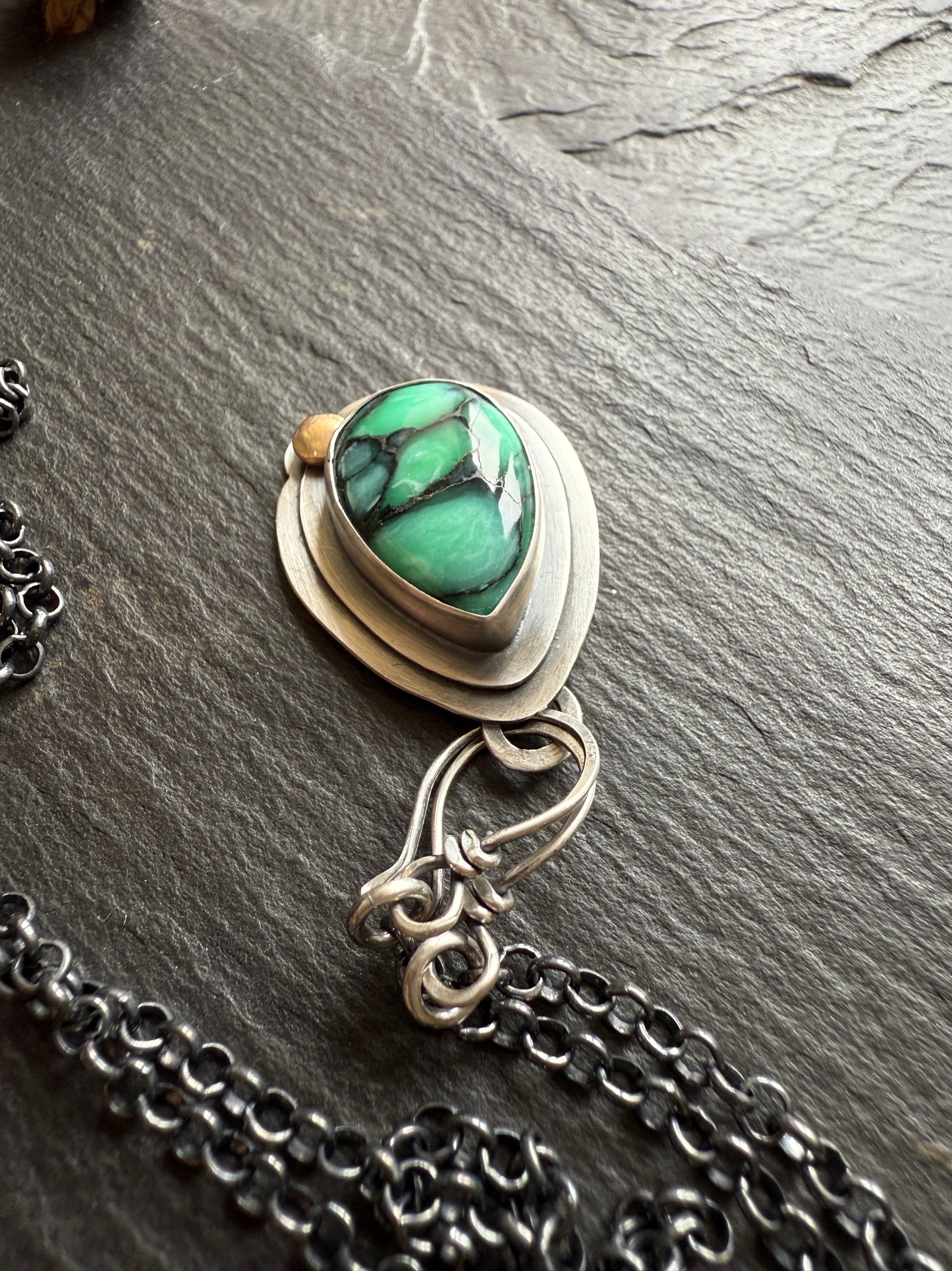 Desert Oasis Variscite Pendant