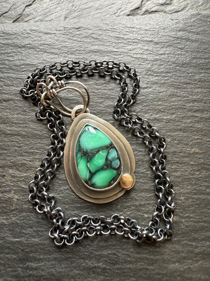 Desert Oasis Variscite Pendant